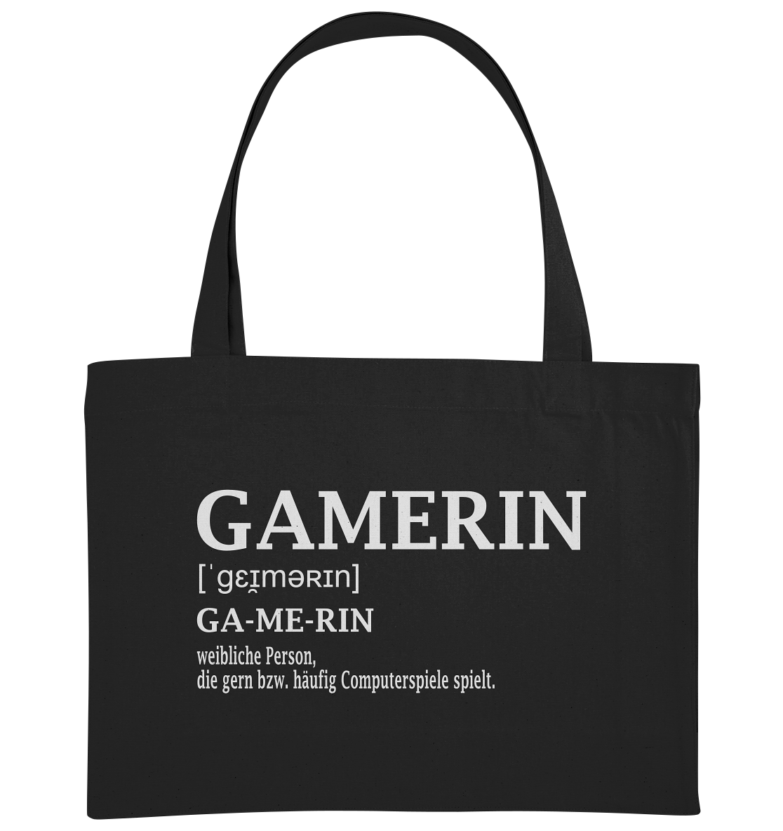 Trashball "Gamerin Defintion" - Organic Shopping-Bag