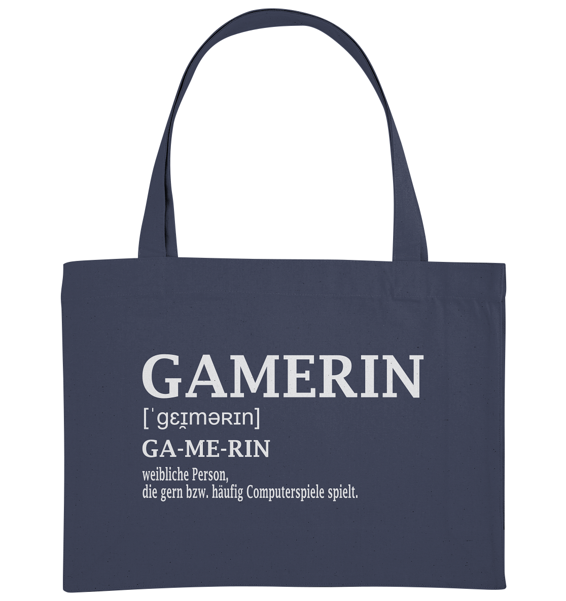 Trashball "Gamerin Defintion" - Organic Shopping-Bag