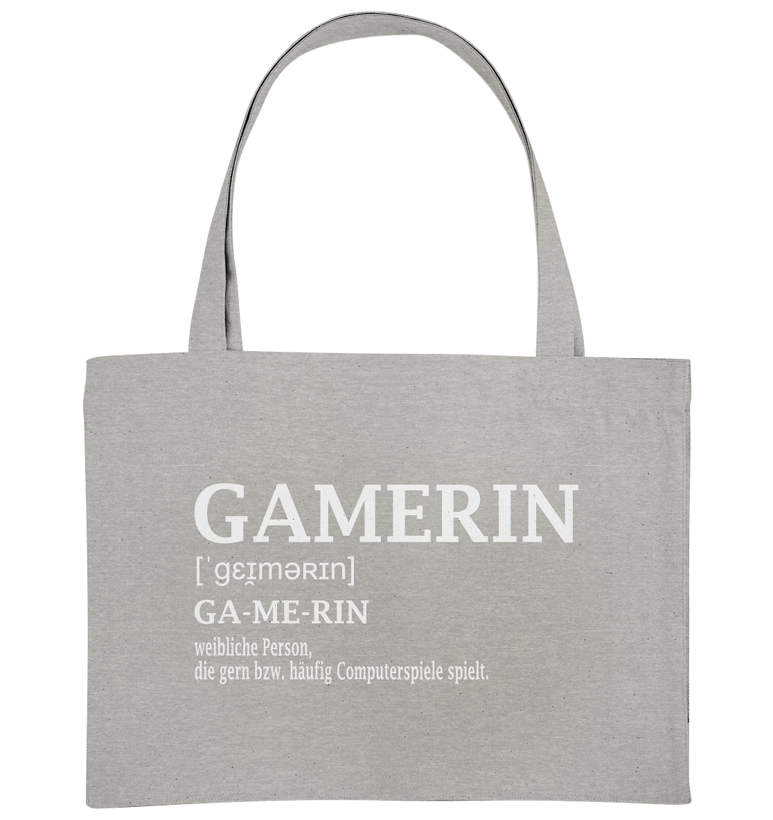 Trashball "Gamerin Defintion" - Organic Shopping-Bag