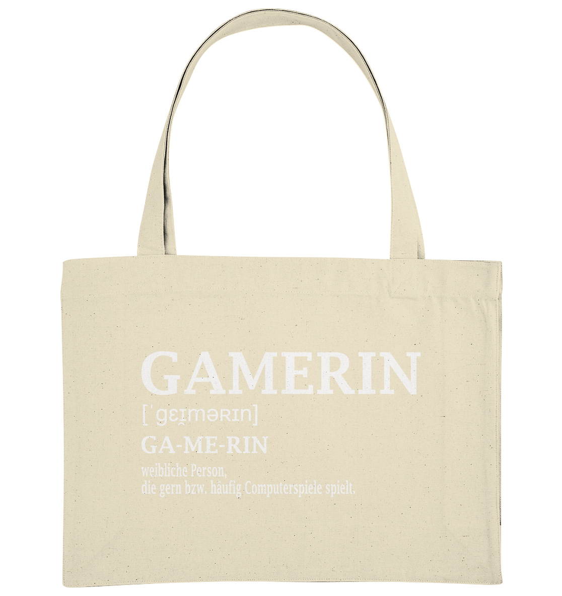 Trashball "Gamerin Defintion" - Organic Shopping-Bag