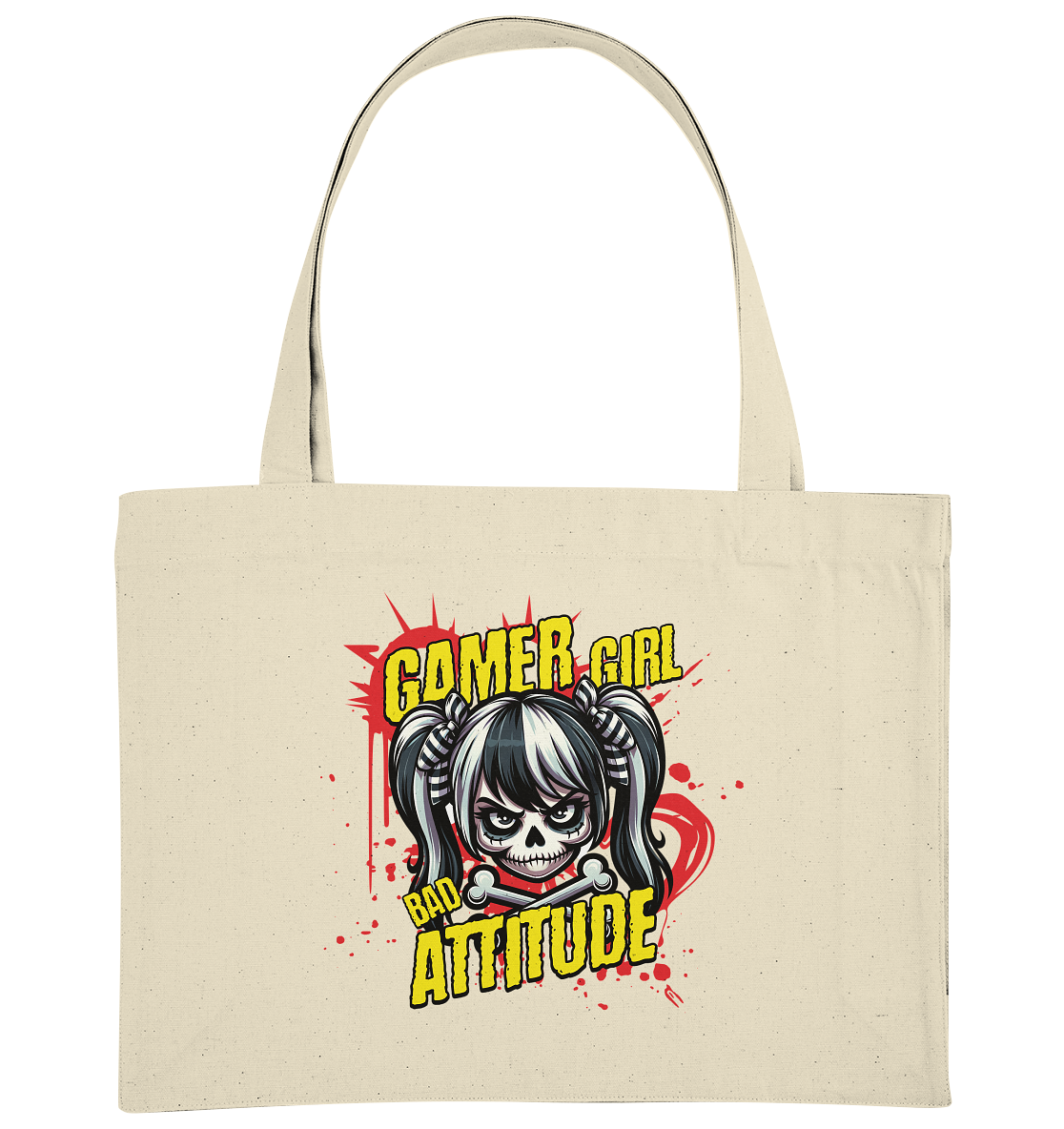 Trashball "Gamer Girl" - Organic Shopping-Bag