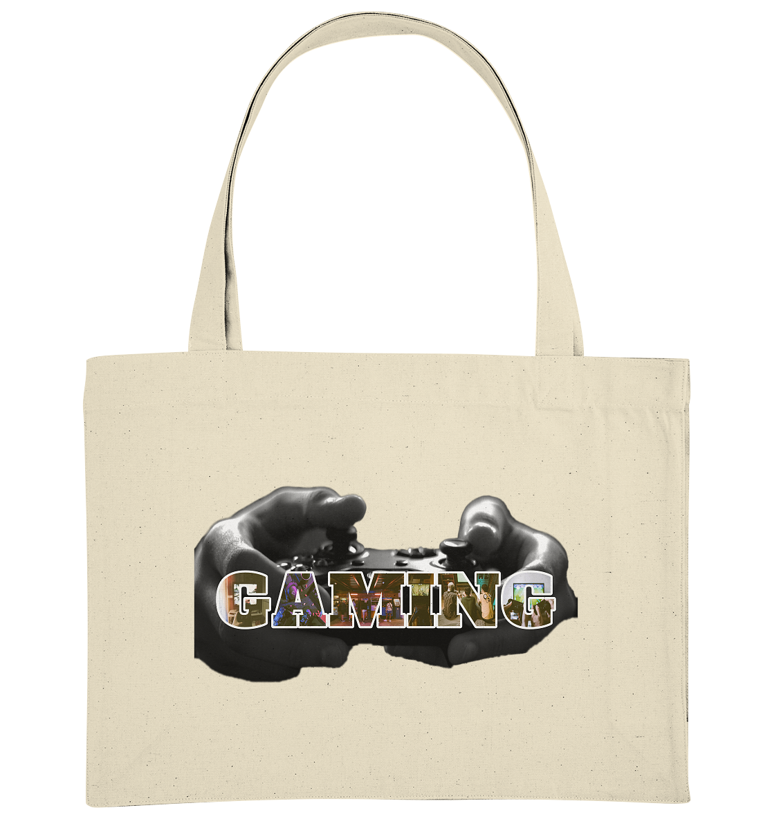 Trashball "Gaming Hands" - Organic Shopping-Bag