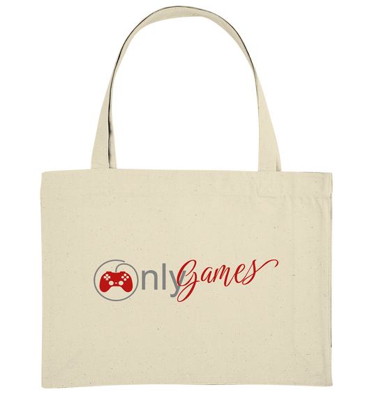 Trashball "Only Games" - Organic Shopping-Bag