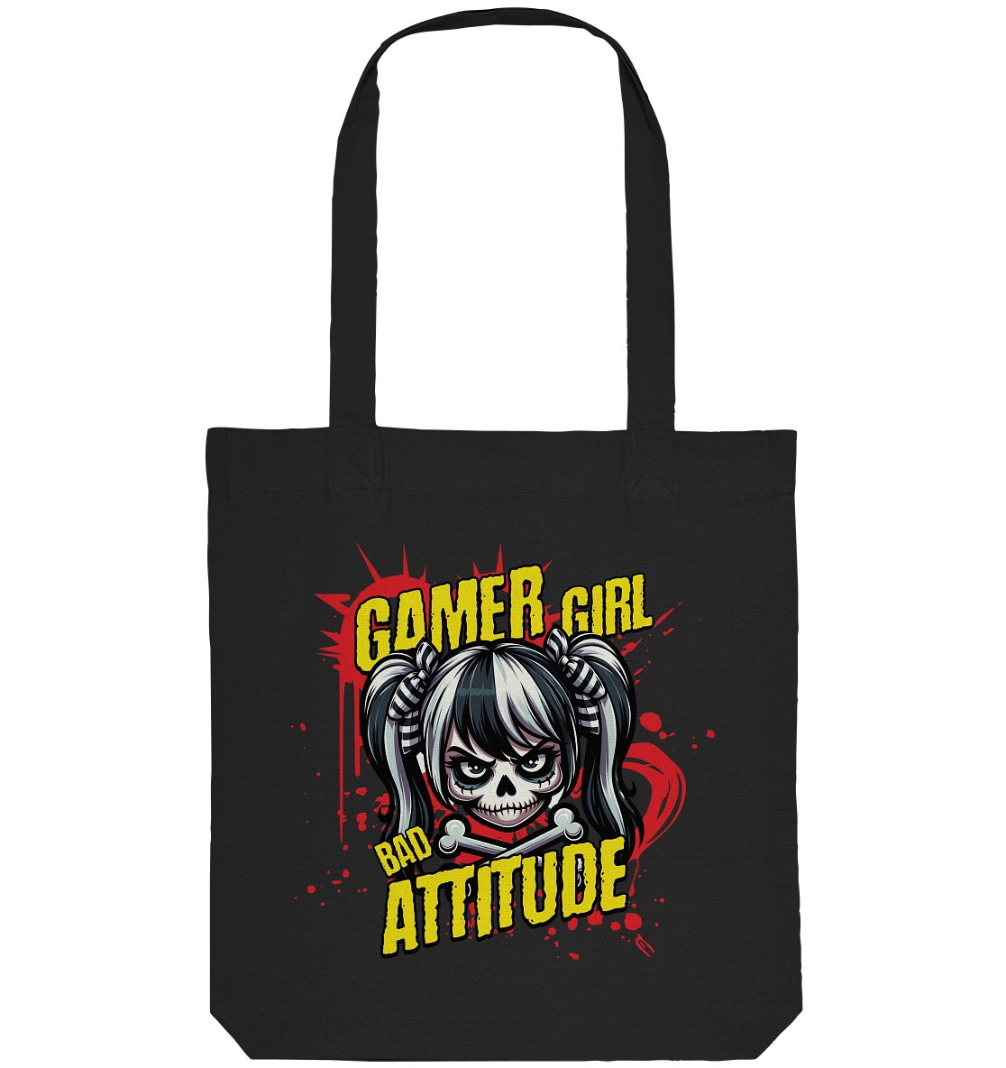 Trashball "Gamer Girl" - Organic Tote-Bag