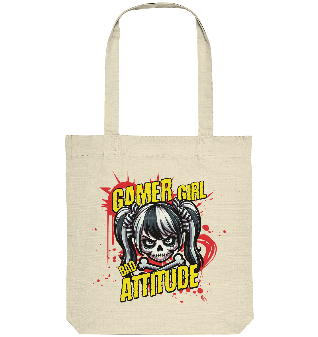 Trashball "Gamer Girl" - Organic Tote-Bag