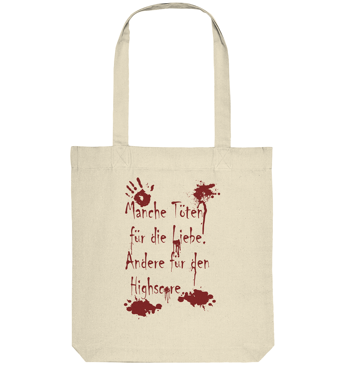 Trashball "Liebe vs. Highscore" - Organic Tote-Bag