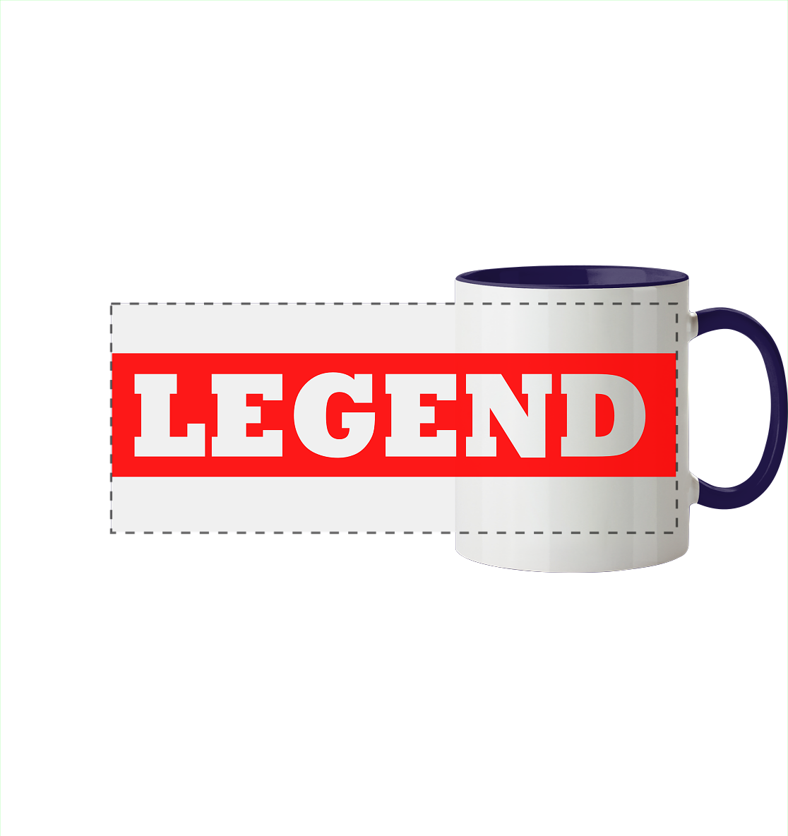 Trashball "Legend" - Panorama Tasse zweifarbig