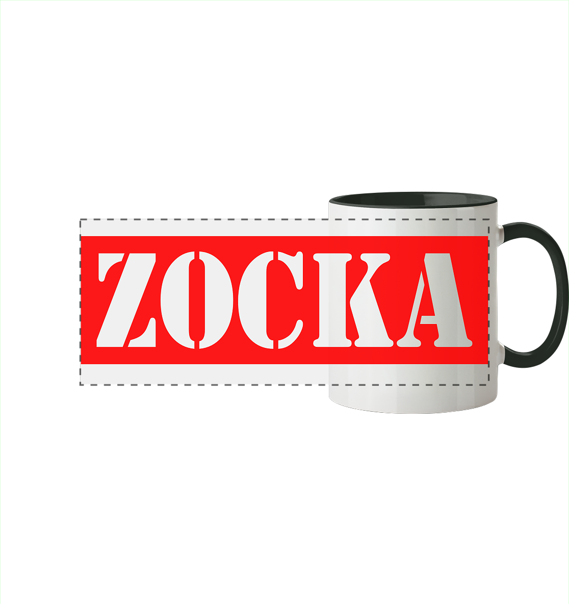 Trashball "ZOCKA" - Panorama Tasse zweifarbig