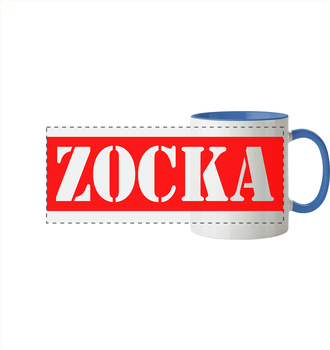 Trashball "ZOCKA" - Panorama Tasse zweifarbig