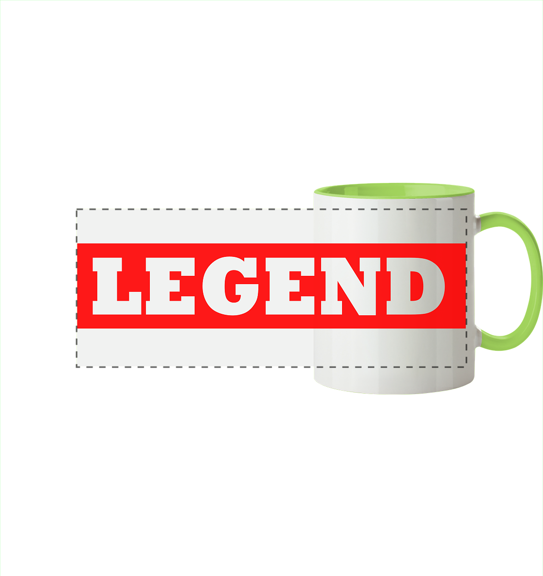 Trashball "Legend" - Panorama Tasse zweifarbig