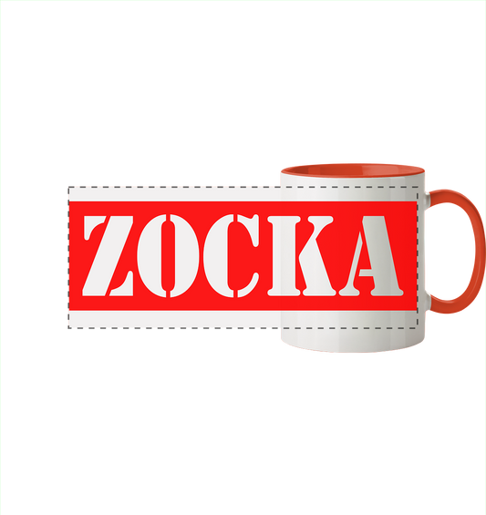 Trashball "ZOCKA" - Panorama Tasse zweifarbig