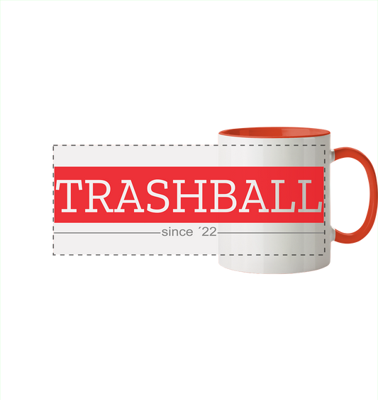 Trashball "Klassik" - Panorama Tasse zweifarbig