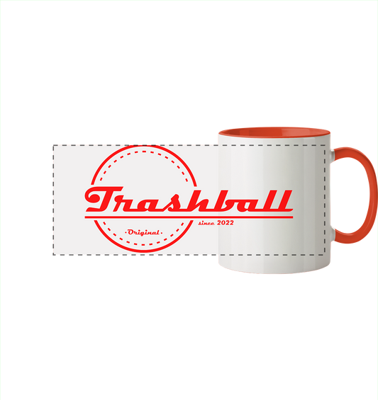 Trashball "Logo" - Panorama Tasse zweifarbig