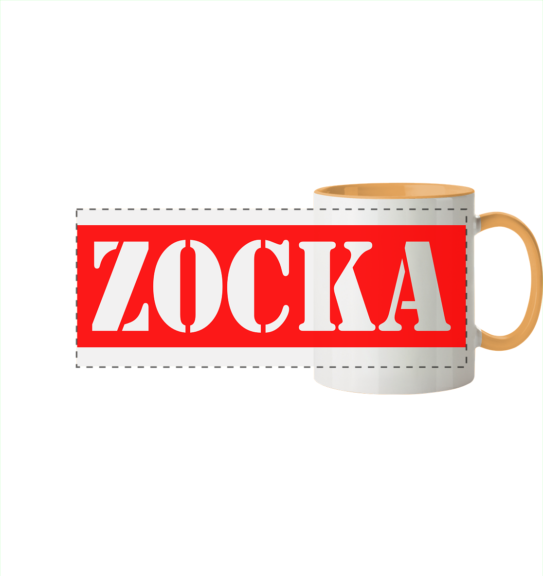 Trashball "ZOCKA" - Panorama Tasse zweifarbig