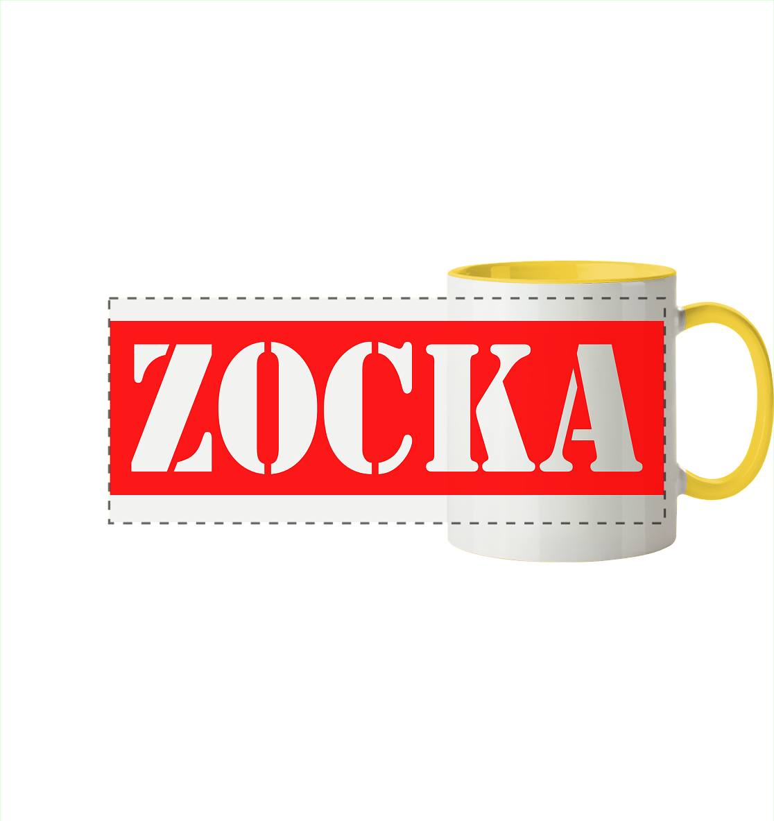 Trashball "ZOCKA" - Panorama Tasse zweifarbig