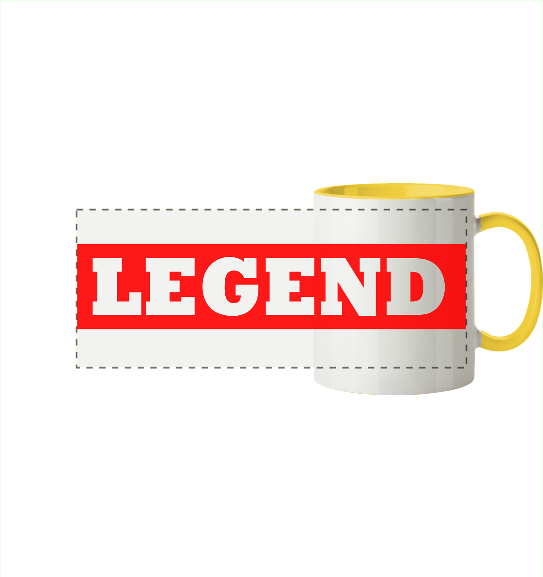 Trashball "Legend" - Panorama Tasse zweifarbig