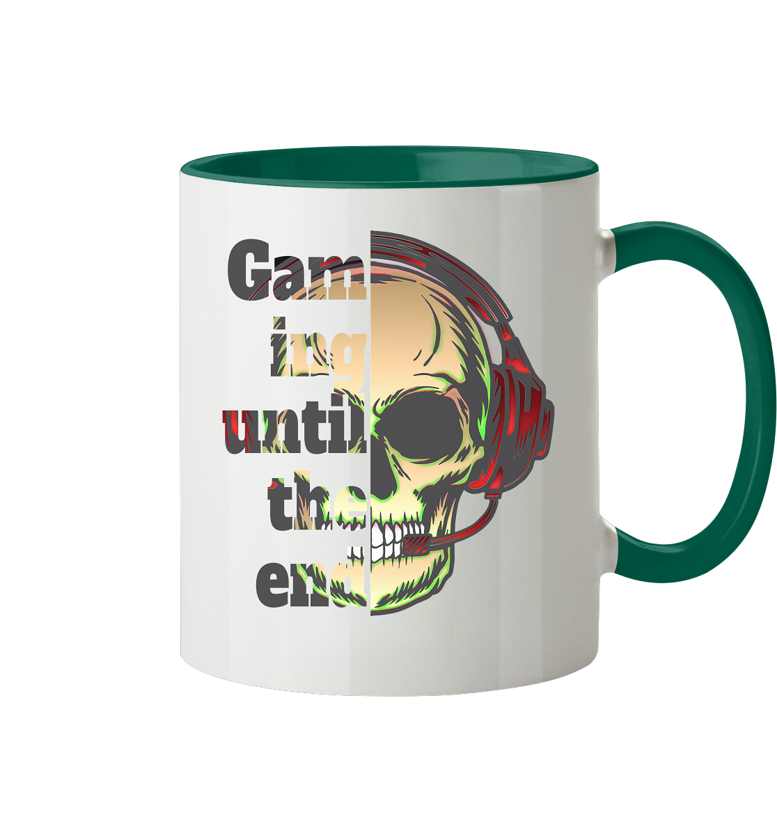 Trashball "Gaming until the end" - Tasse zweifarbig