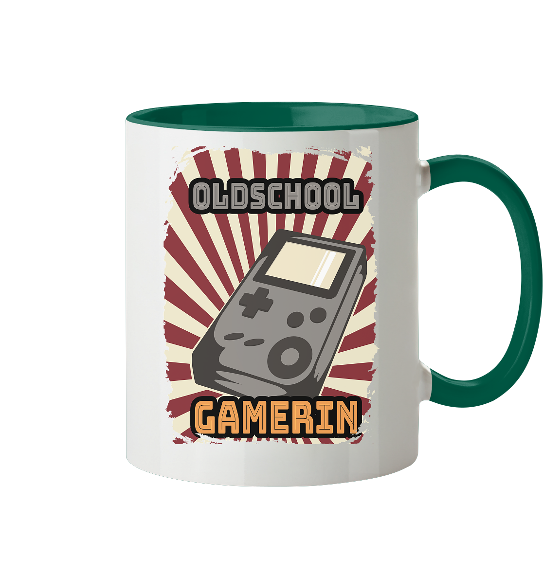 Trashball "Oldschool Gamerin" - Tasse zweifarbig