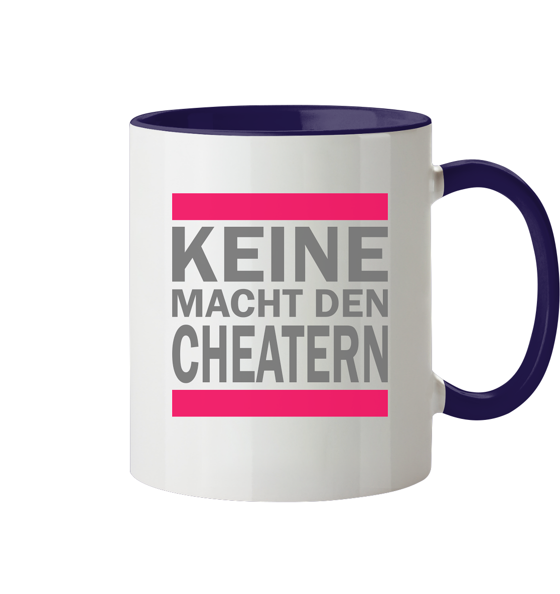 Trashball "Keine Macht den Cheatern" - Tasse zweifarbig