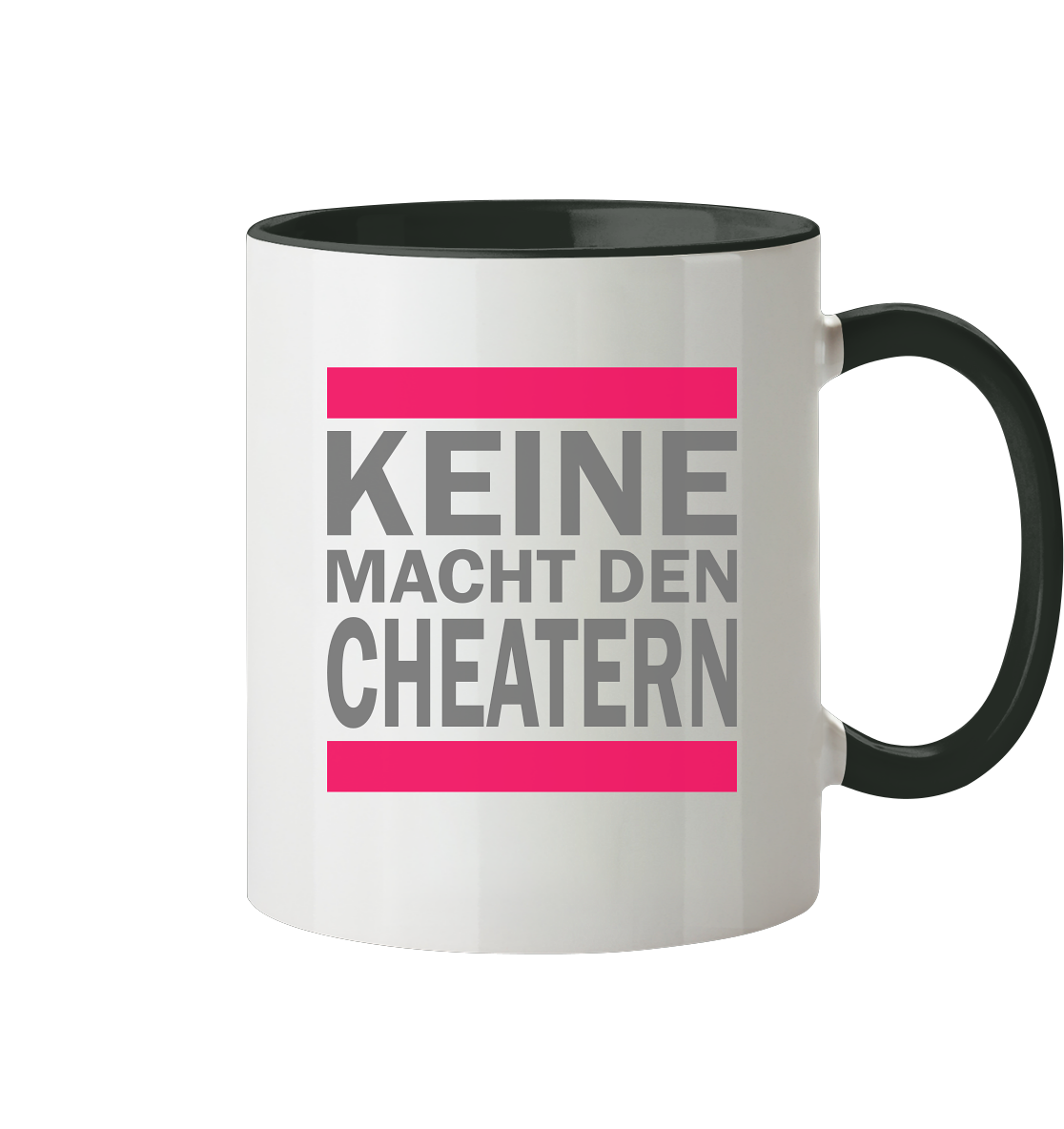 Trashball "Keine Macht den Cheatern" - Tasse zweifarbig