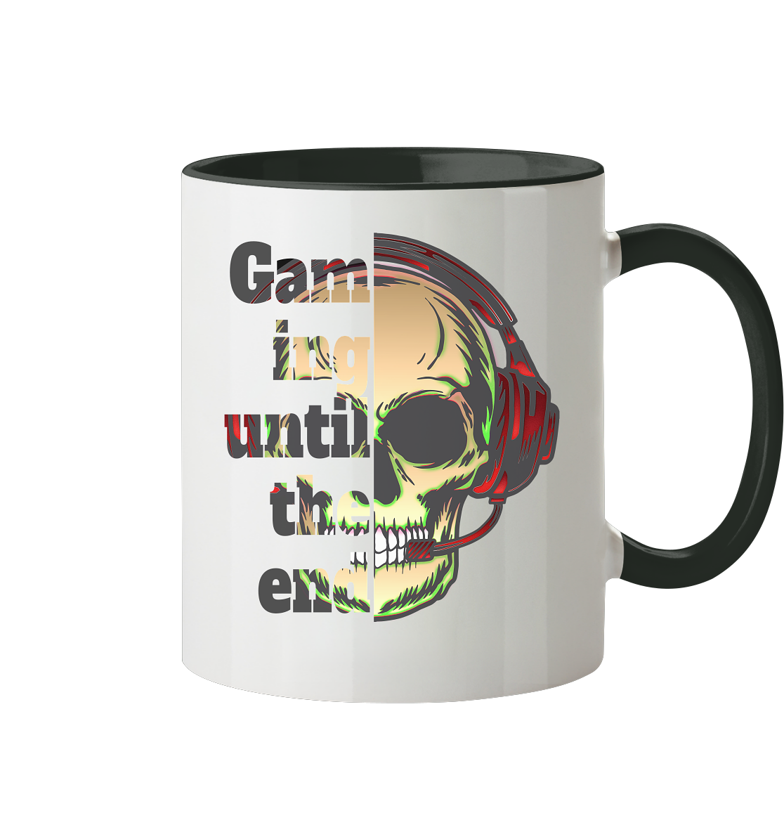 Trashball "Gaming until the end" - Tasse zweifarbig