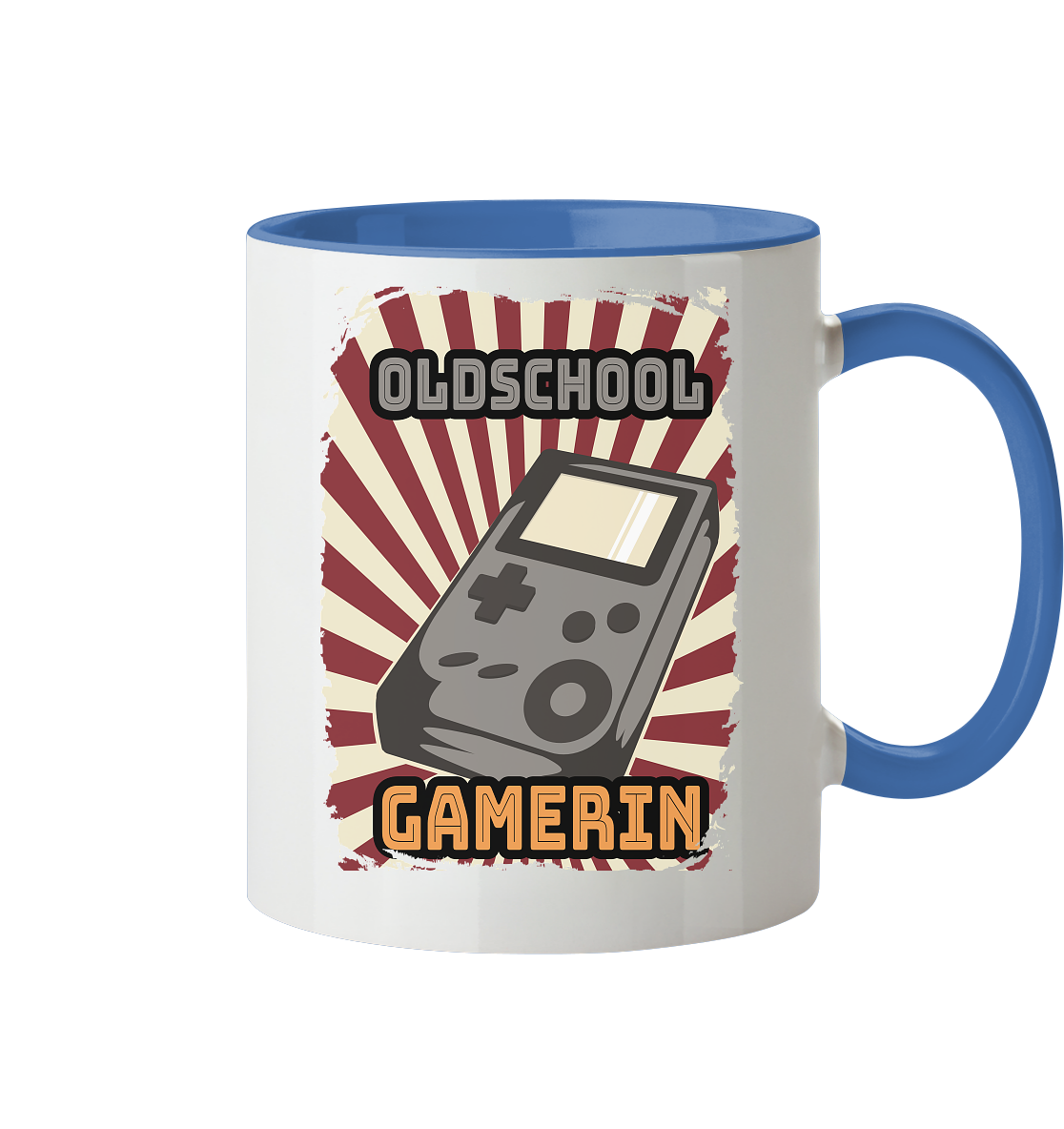 Trashball "Oldschool Gamerin" - Tasse zweifarbig