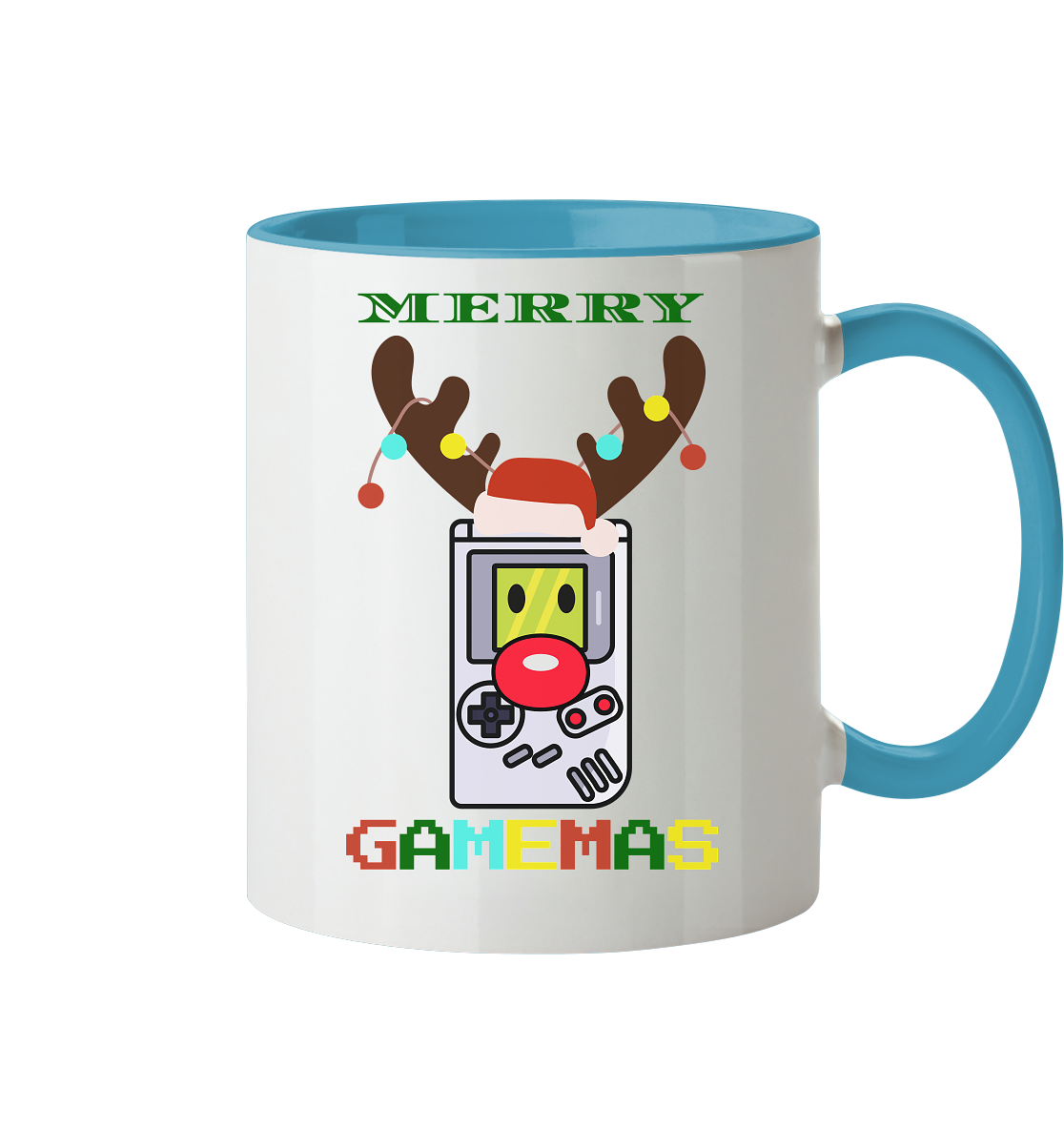 Trashball "Merry Gamemas" - Tasse zweifarbig