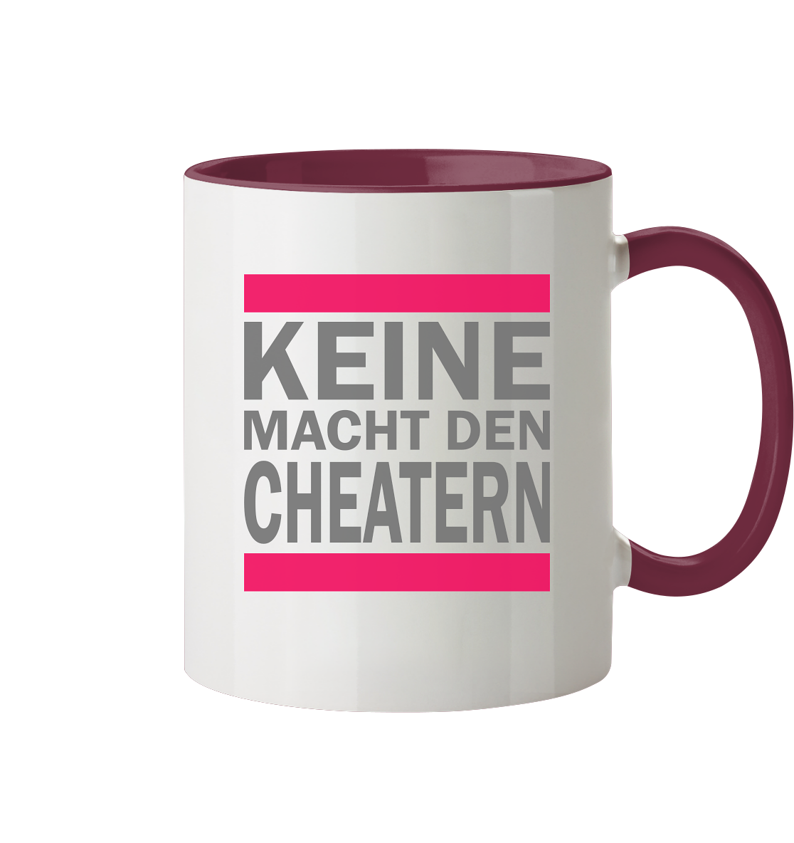 Trashball "Keine Macht den Cheatern" - Tasse zweifarbig