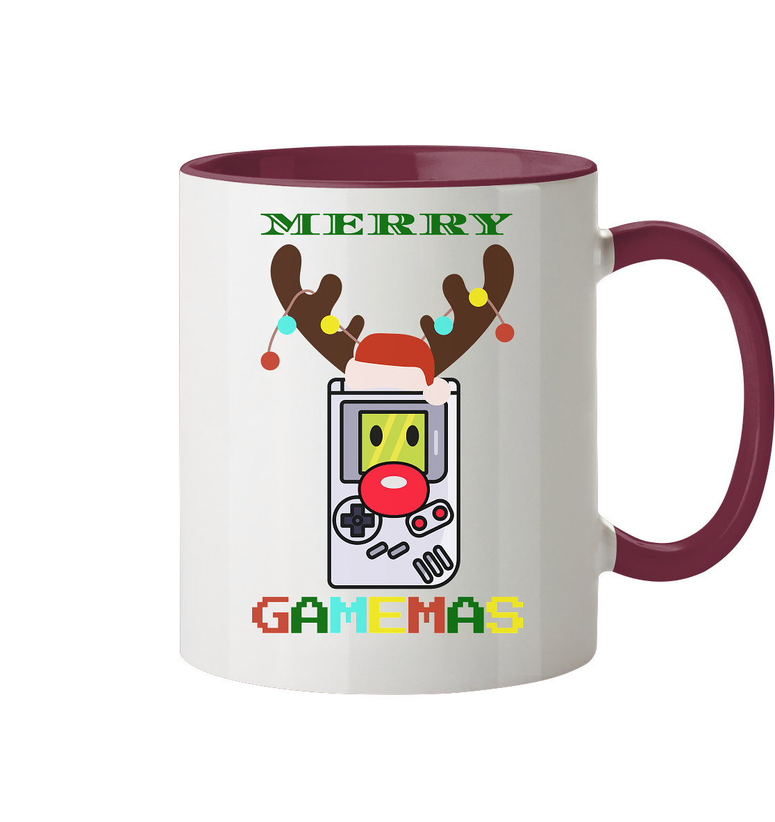 Trashball "Merry Gamemas" - Tasse zweifarbig