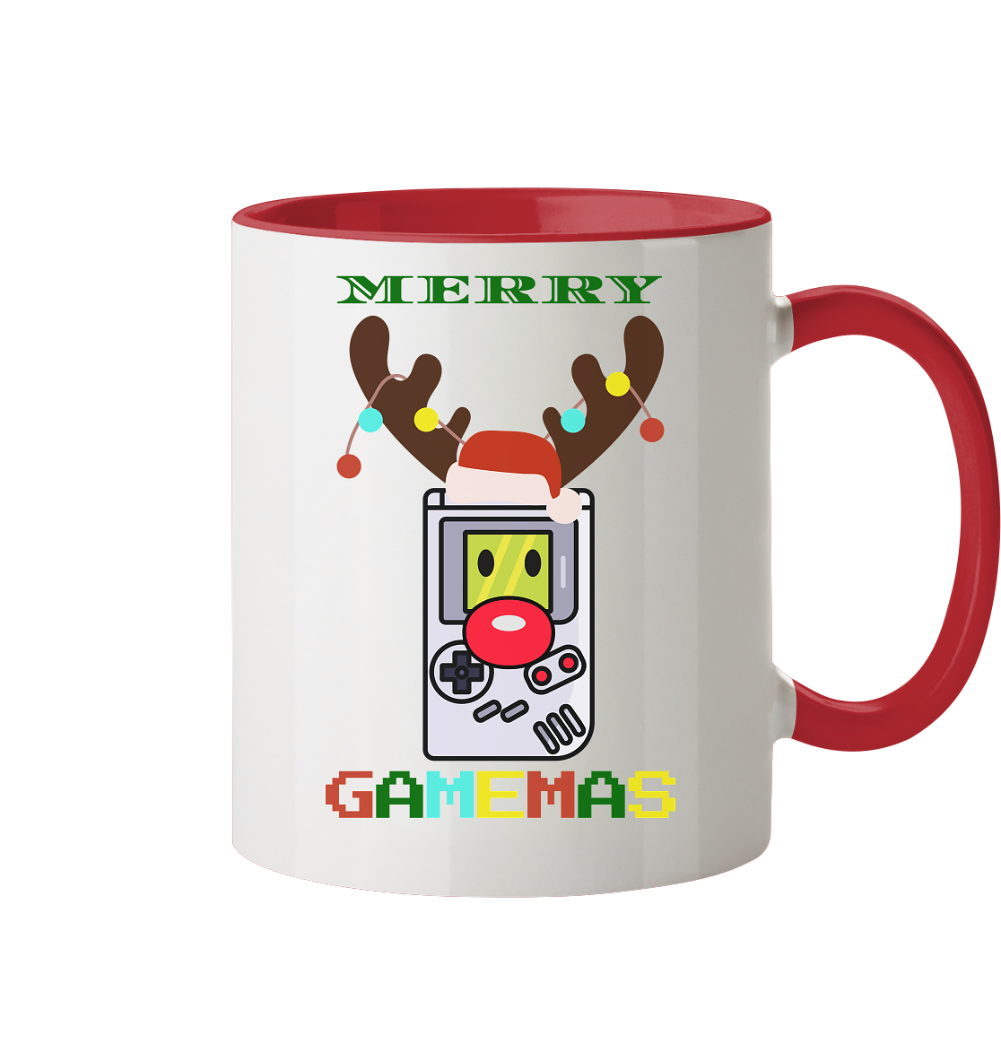 Trashball "Merry Gamemas" - Tasse zweifarbig