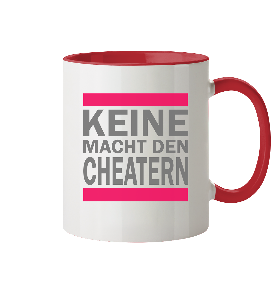 Trashball "Keine Macht den Cheatern" - Tasse zweifarbig