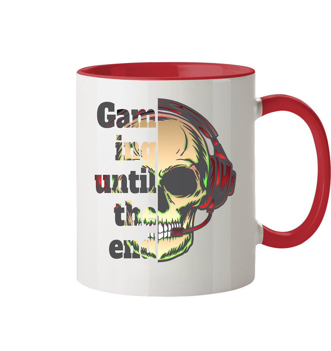 Trashball "Gaming until the end" - Tasse zweifarbig