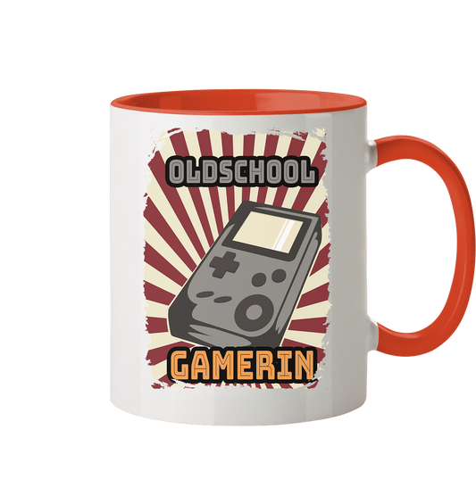 Trashball "Oldschool Gamerin" - Tasse zweifarbig