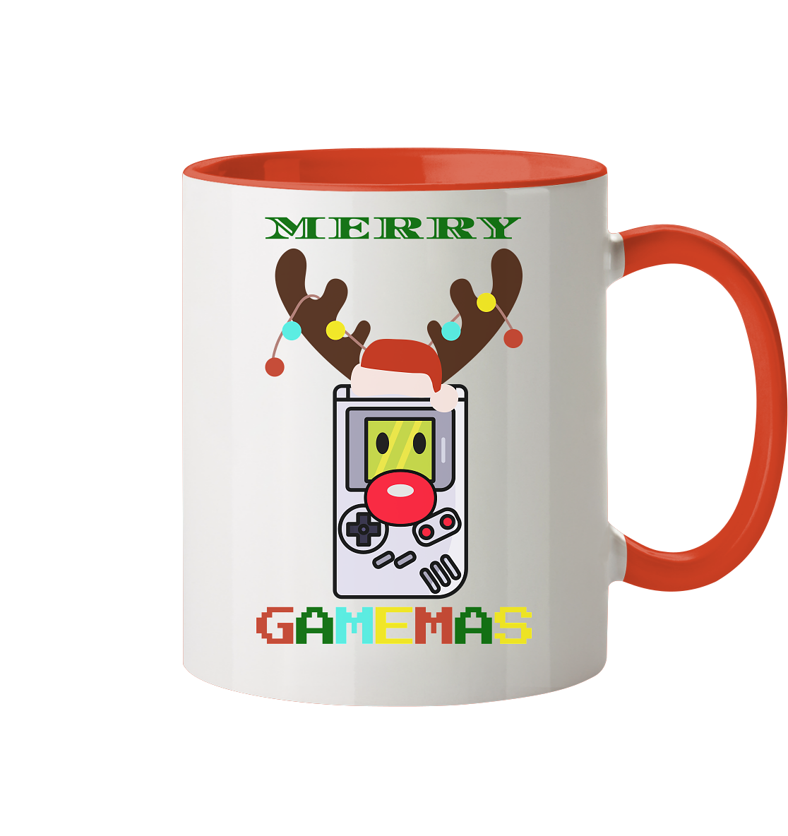 Trashball "Merry Gamemas" - Tasse zweifarbig