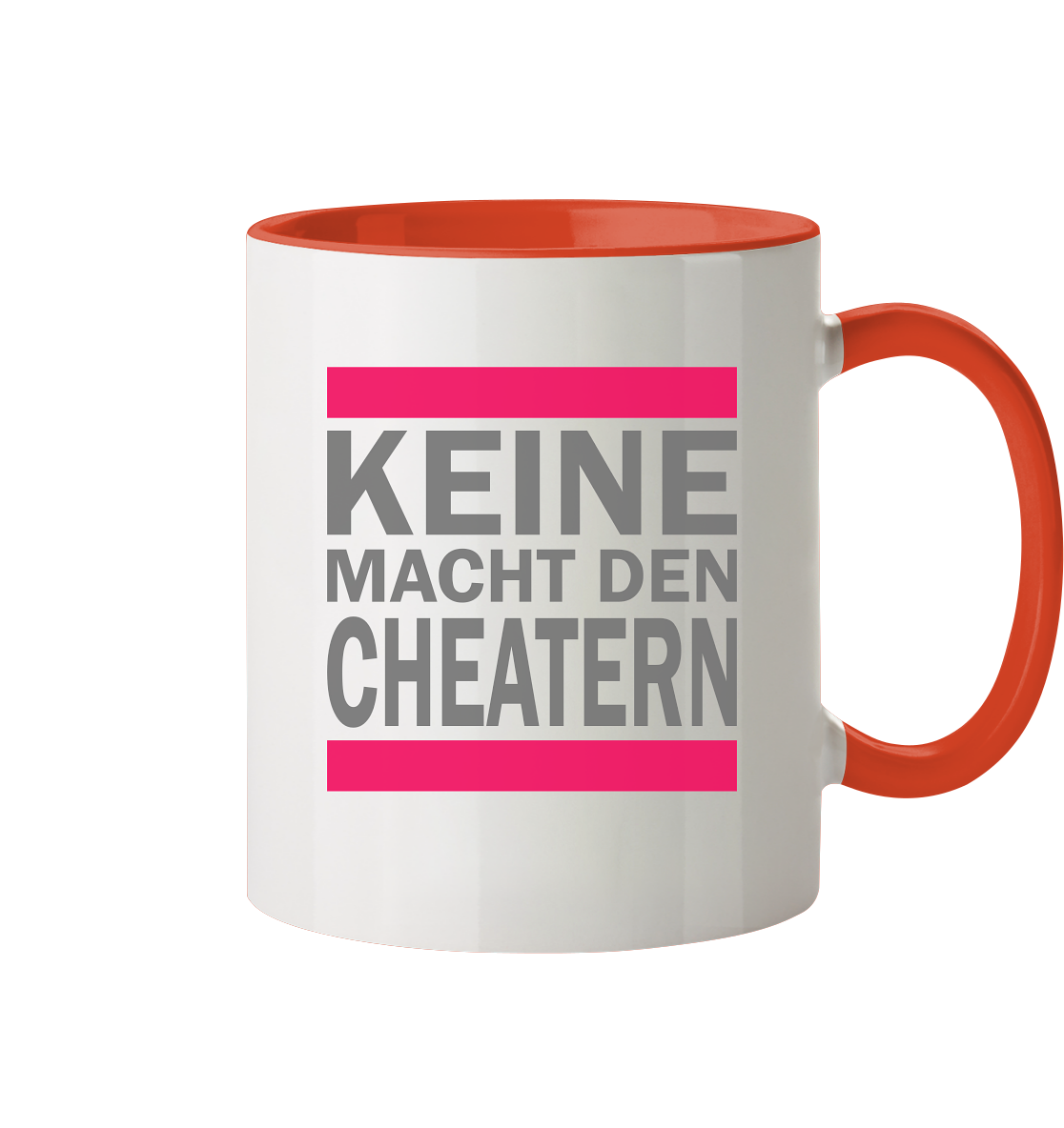 Trashball "Keine Macht den Cheatern" - Tasse zweifarbig