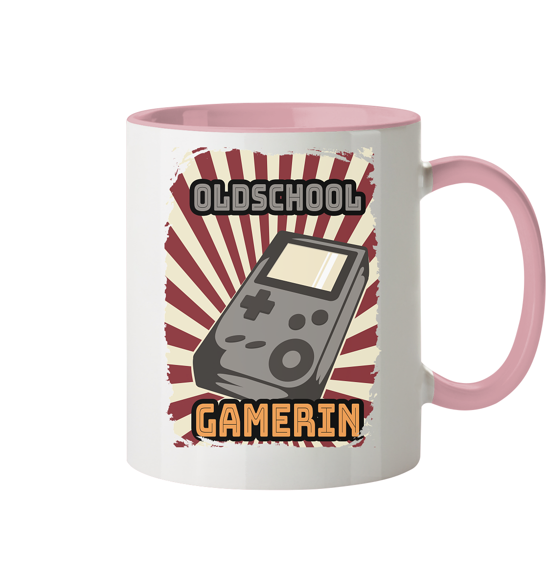 Trashball "Oldschool Gamerin" - Tasse zweifarbig