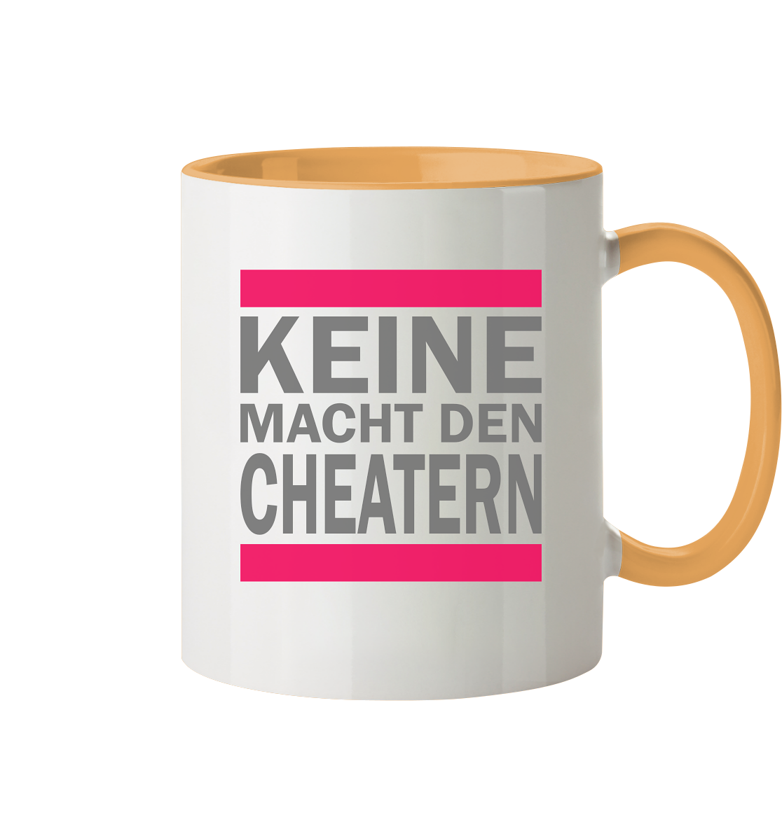 Trashball "Keine Macht den Cheatern" - Tasse zweifarbig