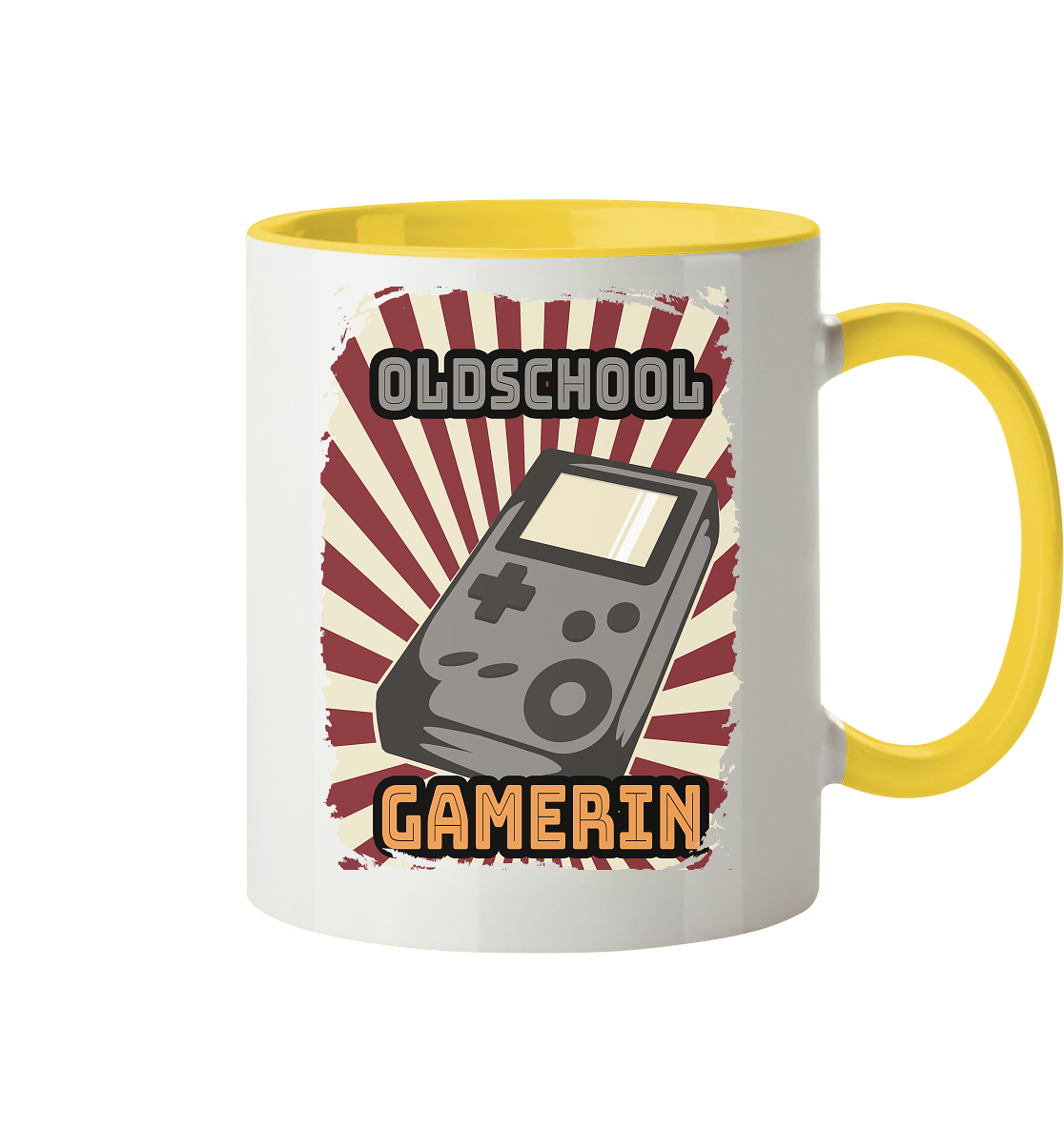 Trashball "Oldschool Gamerin" - Tasse zweifarbig