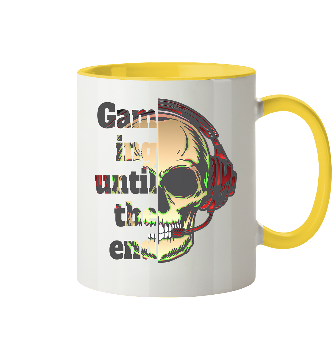 Trashball "Gaming until the end" - Tasse zweifarbig